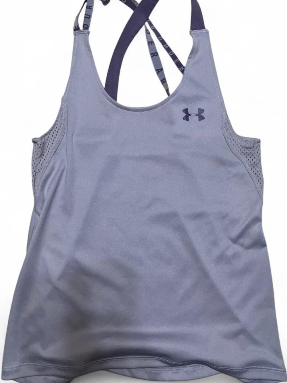 Under Armour Women's Purple Crossback Athletic Tank Top